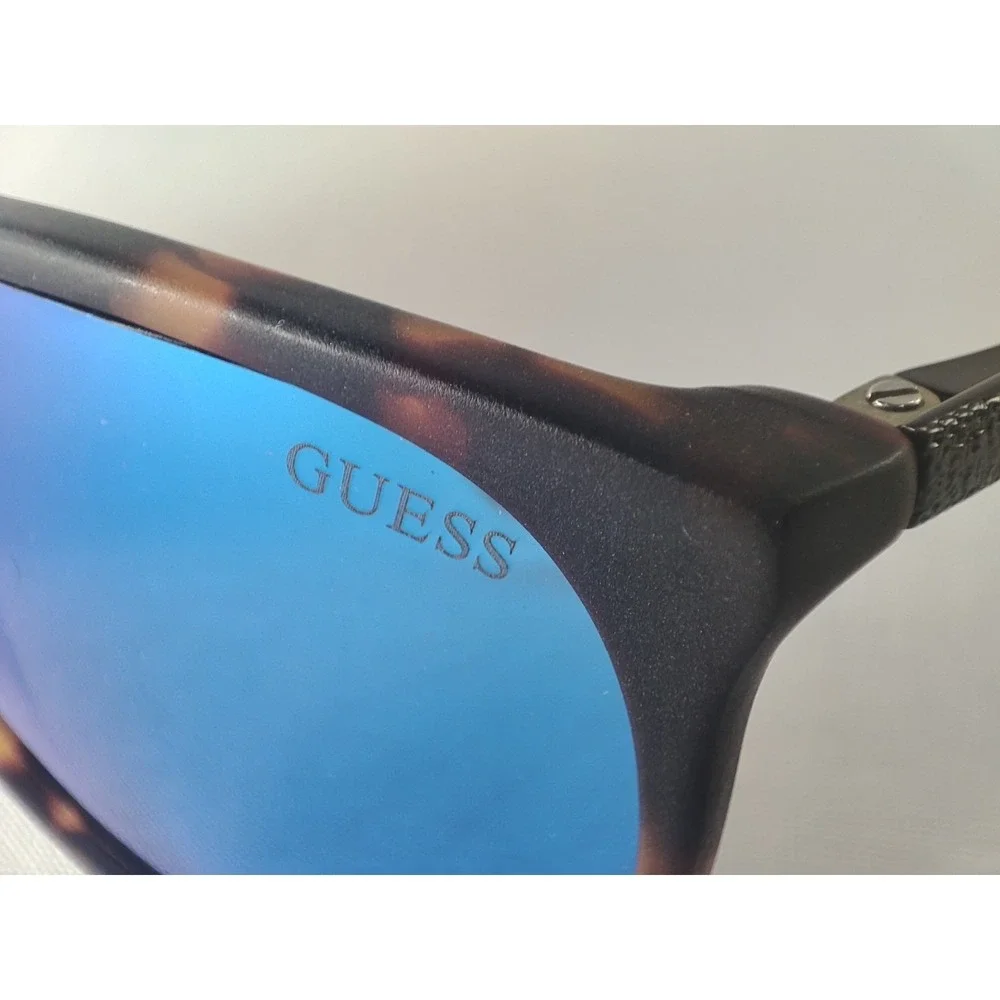 Guess SAS 6002 Salsa Suns Sunglasses Tortoise Blue Mirror Lens 54-18-135 Mint